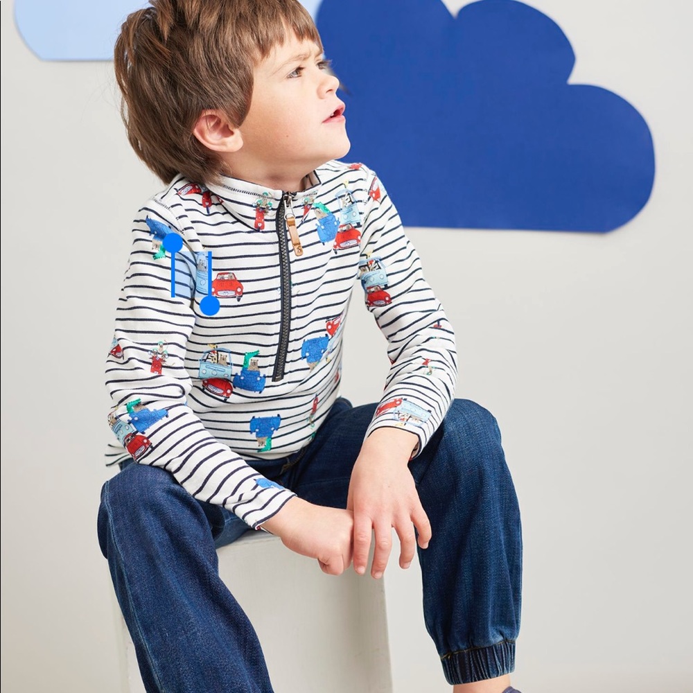 PERFECT Joules Dale Half-Zip Animal Pullover!